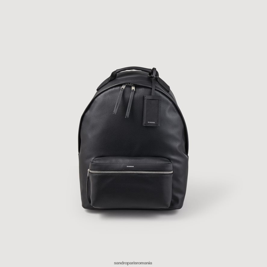 rucsac din pânză acoperită bărbați negru Sandro Paris accesorii X8Z4NH841