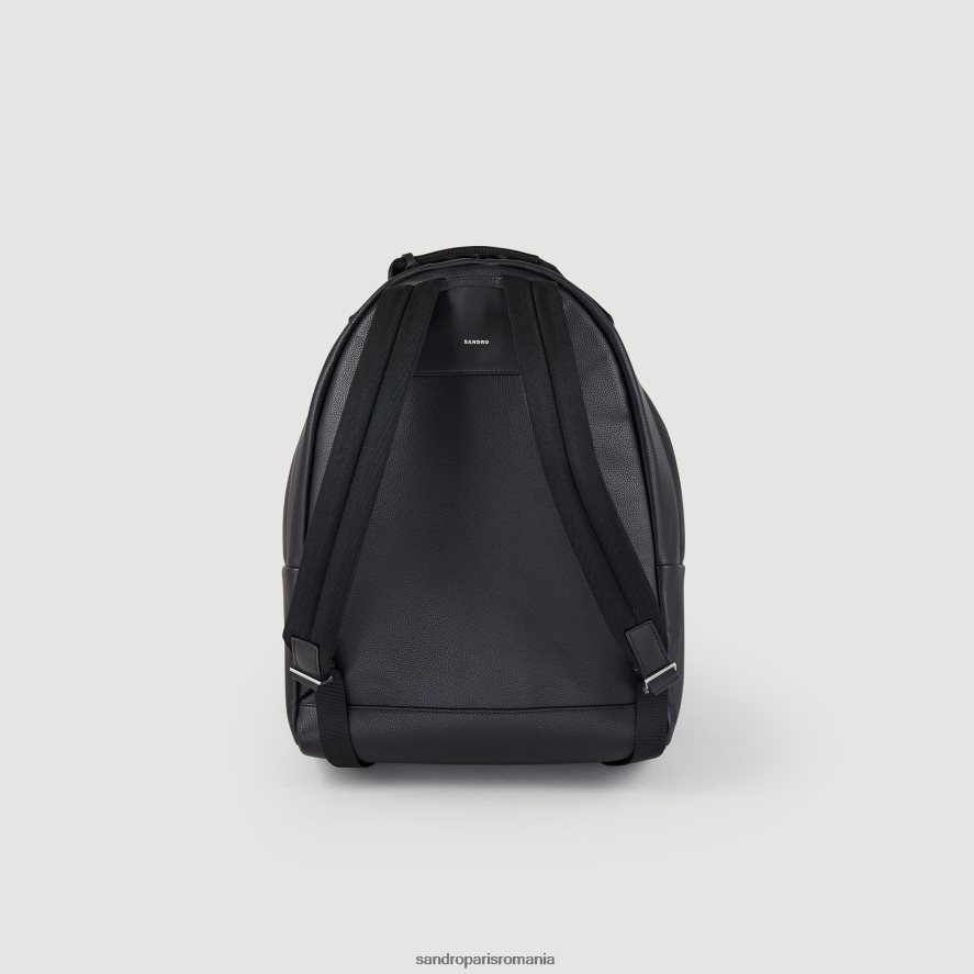 rucsac din pânză acoperită bărbați negru Sandro Paris accesorii X8Z4NH841