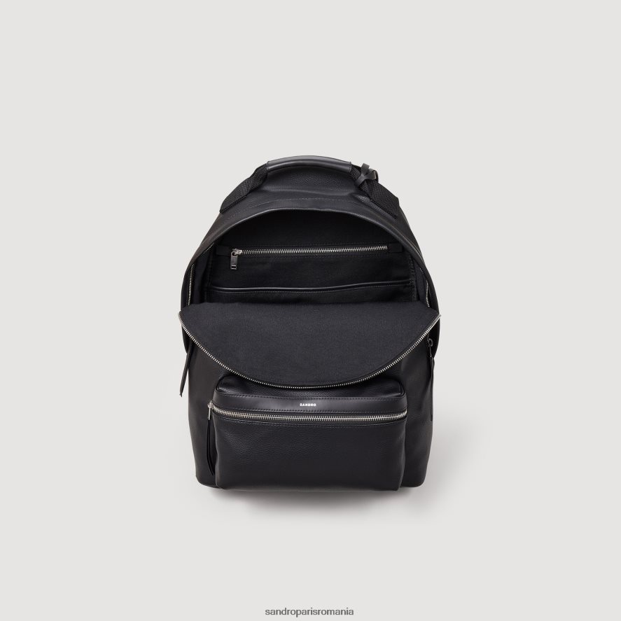 rucsac din pânză acoperită bărbați negru Sandro Paris accesorii X8Z4NH841