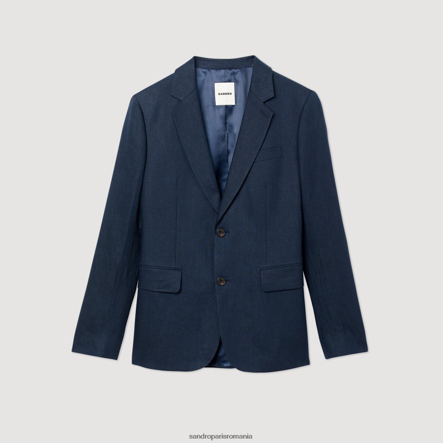 jacheta de costum de in bărbați albastru marin Sandro Paris îmbrăcăminte X8Z4NH616