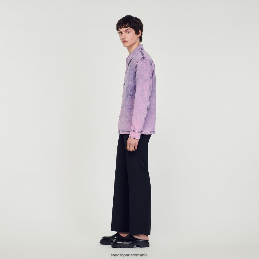 jachetă de muncitor decolorată bărbați roz Sandro Paris îmbrăcăminte X8Z4NH584