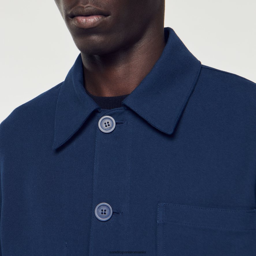 jacheta de muncitor bărbați albastru marin Sandro Paris îmbrăcăminte X8Z4NH767