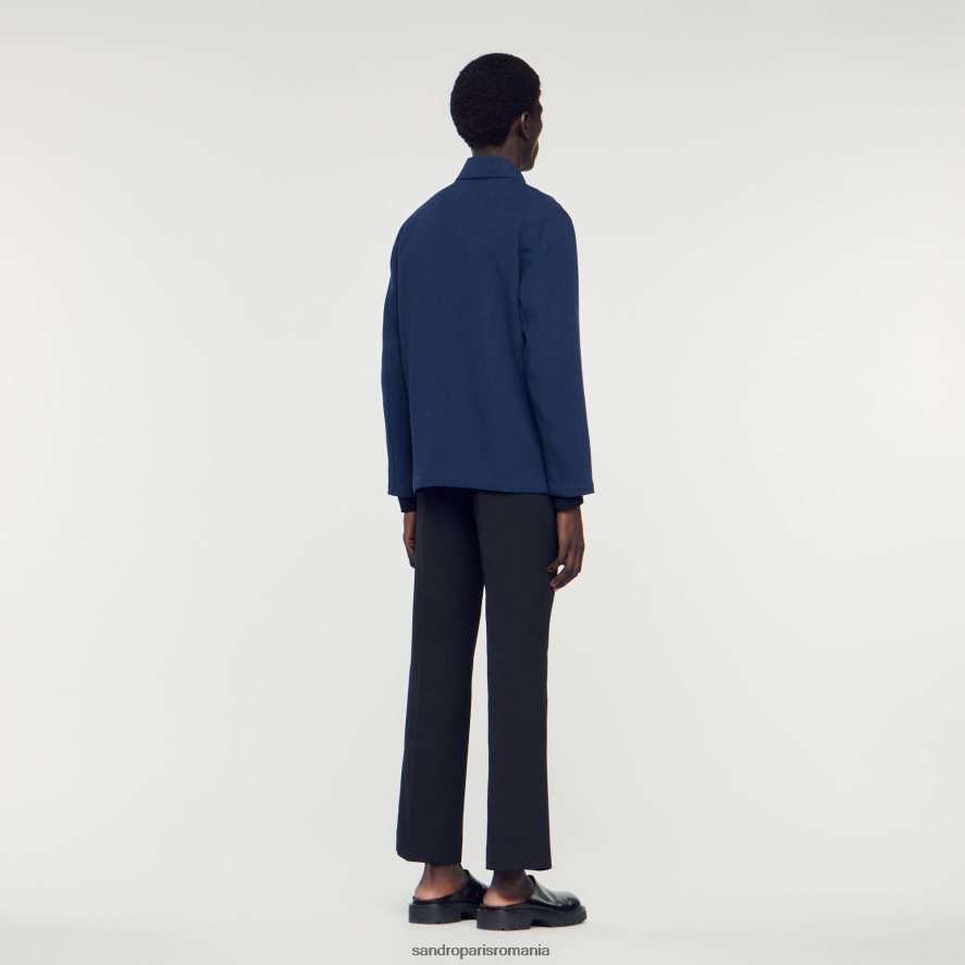 jacheta de muncitor bărbați albastru marin Sandro Paris îmbrăcăminte X8Z4NH767