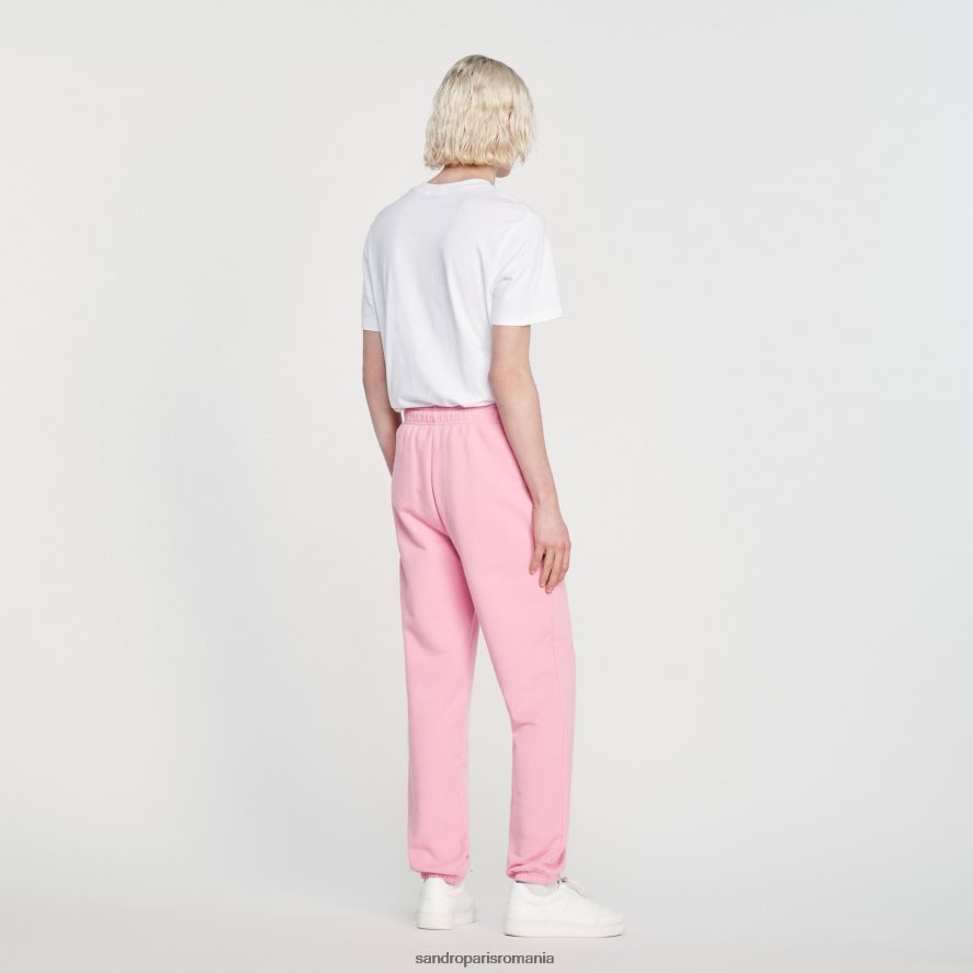 pantaloni de jogging iepurași bărbați roz Sandro Paris îmbrăcăminte X8Z4NH819