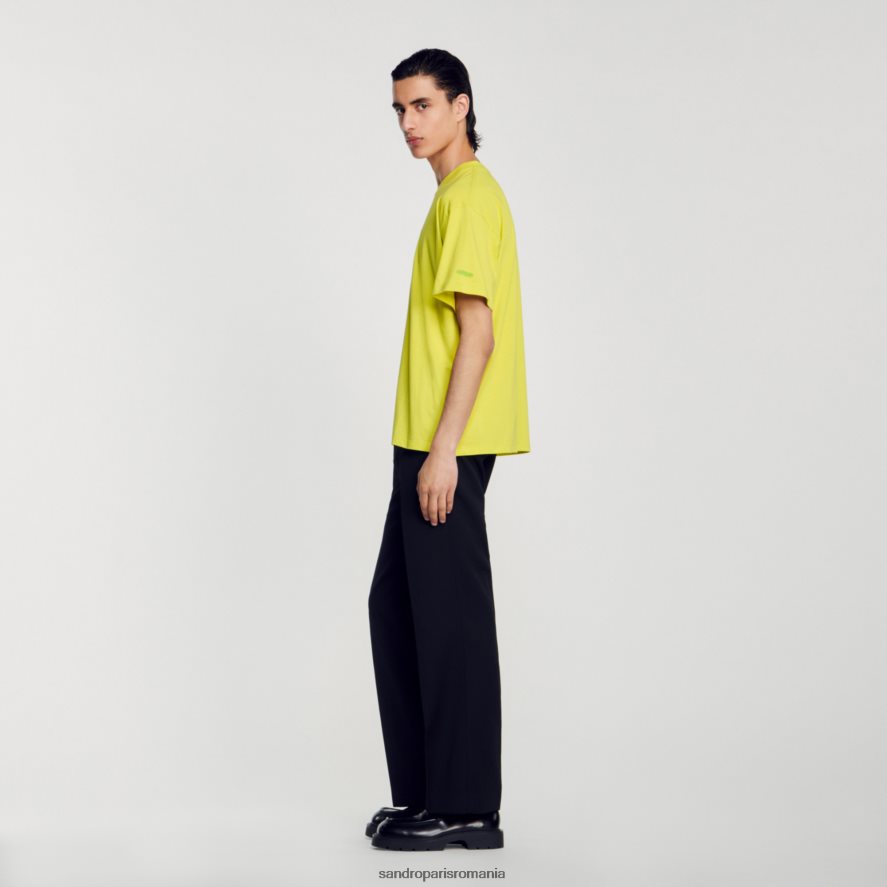 tricou cu stele de mare bărbați verde anason Sandro Paris îmbrăcăminte X8Z4NH686