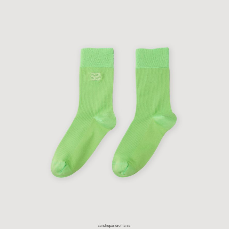 șosete duble femei verde Sandro Paris accesorii X8Z4NH500