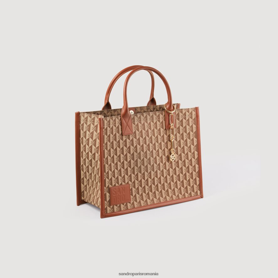 geanta jacquard cu logo kasbah femei maro Sandro Paris accesorii X8Z4NH567