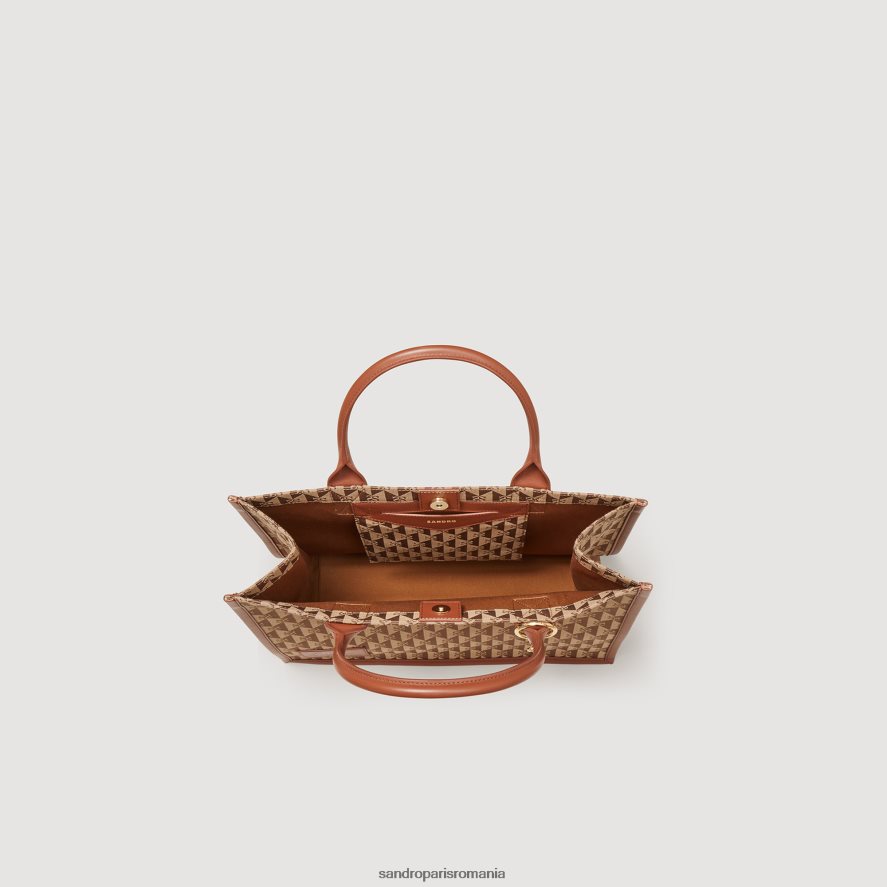 geanta jacquard cu logo kasbah femei maro Sandro Paris accesorii X8Z4NH567