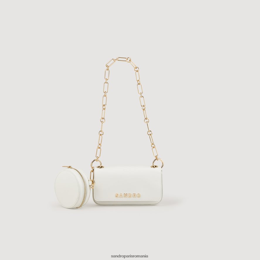 geantă totemo cu curea de lanț femei 0 (alb aproape) Sandro Paris accesorii X8Z4NH568
