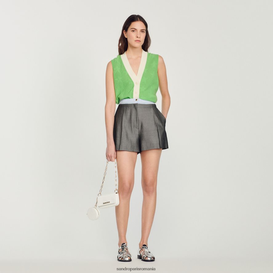 geantă totemo cu curea de lanț femei 0 (alb aproape) Sandro Paris accesorii X8Z4NH568