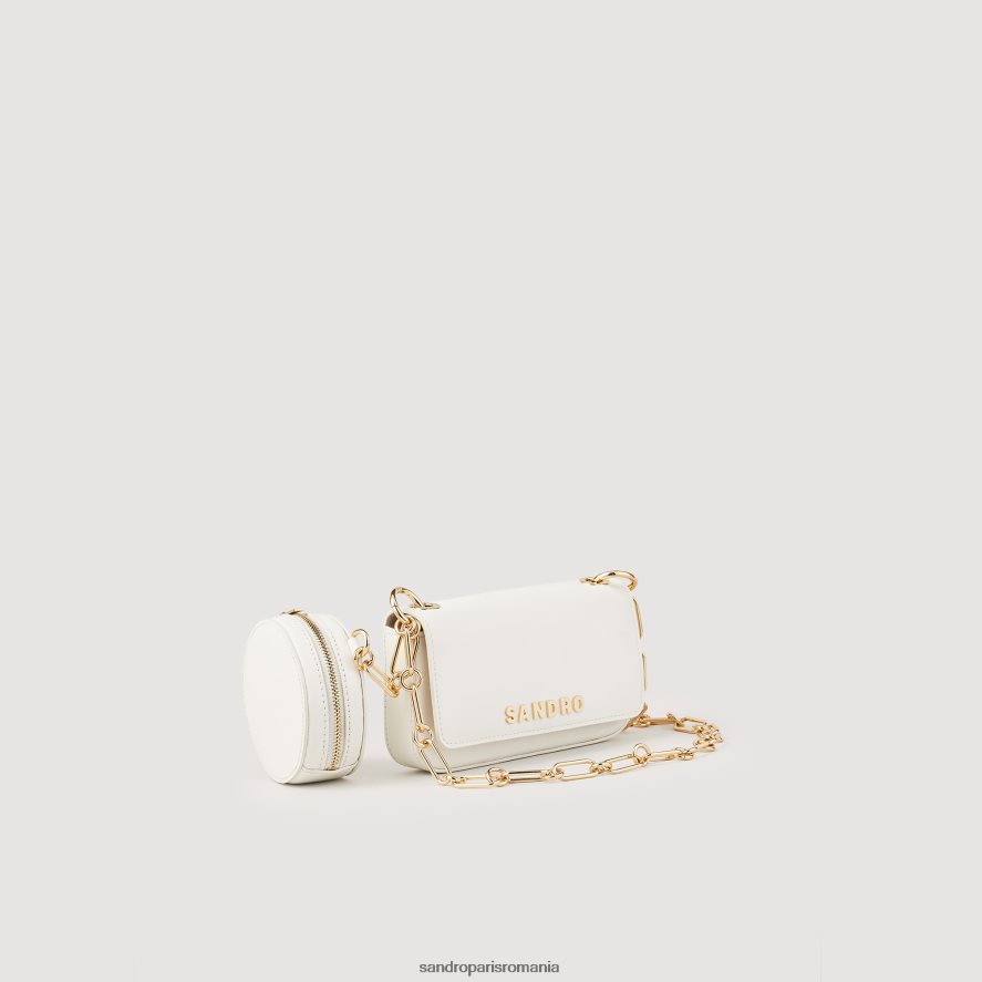 geantă totemo cu curea de lanț femei 0 (alb aproape) Sandro Paris accesorii X8Z4NH568