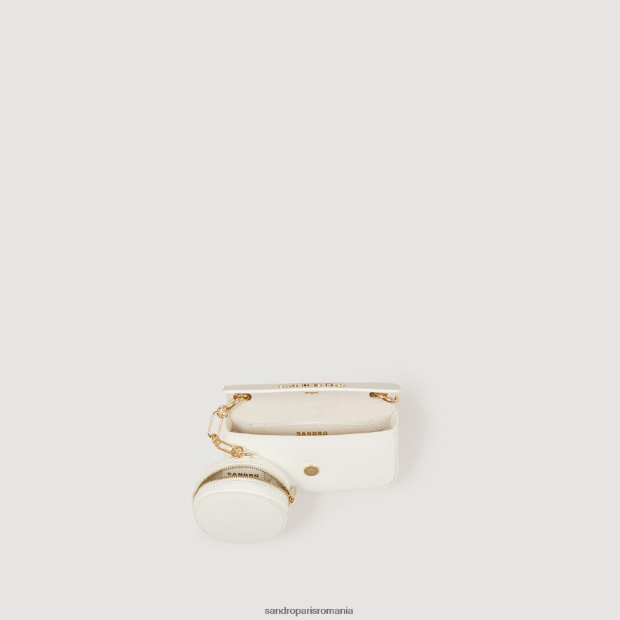 geantă totemo cu curea de lanț femei 0 (alb aproape) Sandro Paris accesorii X8Z4NH568