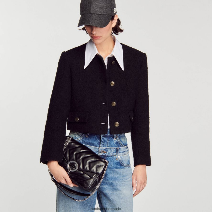 geanta yza femei negru Sandro Paris accesorii X8Z4NH535