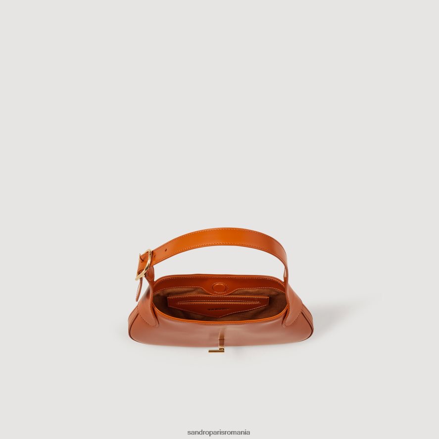 pungă de baghetă femei caramel Sandro Paris accesorii X8Z4NH555
