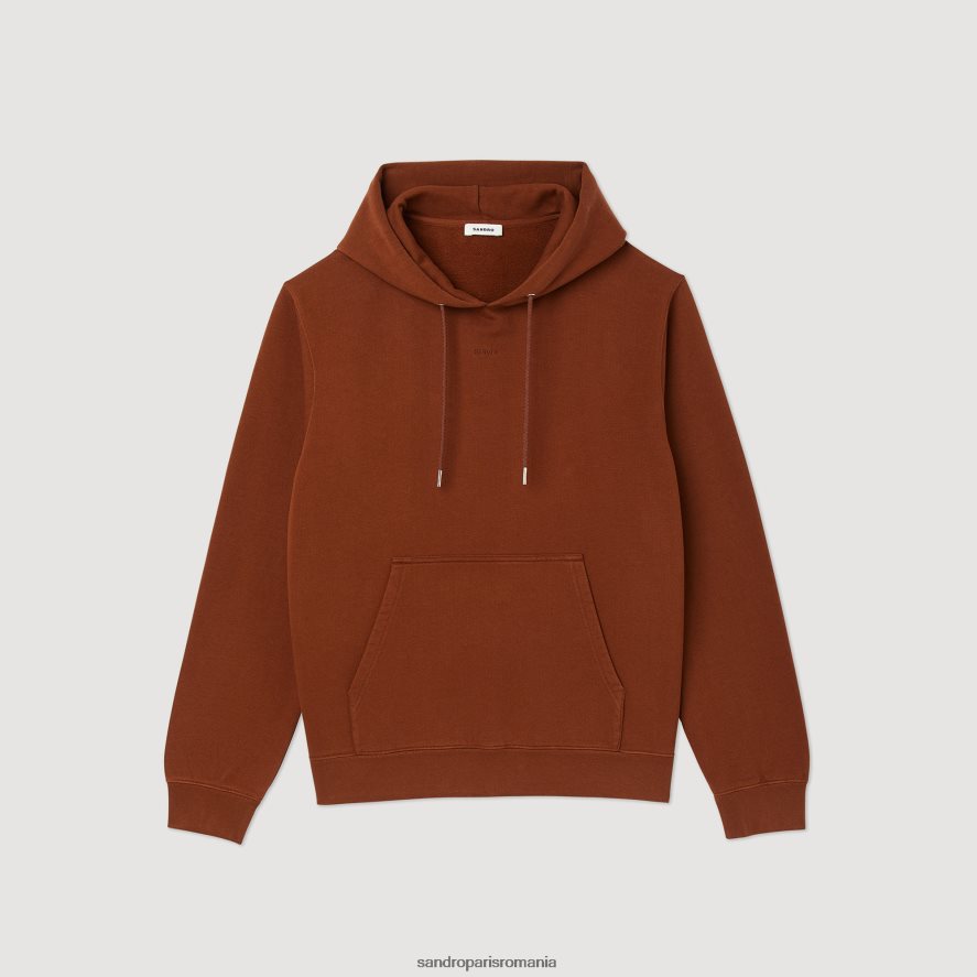 hanorac brodat femei o singură culoare Sandro Paris îmbrăcăminte X8Z4NH759