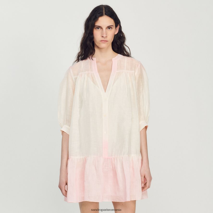 rochie tie & dye femei multicolor Sandro Paris îmbrăcăminte X8Z4NH451